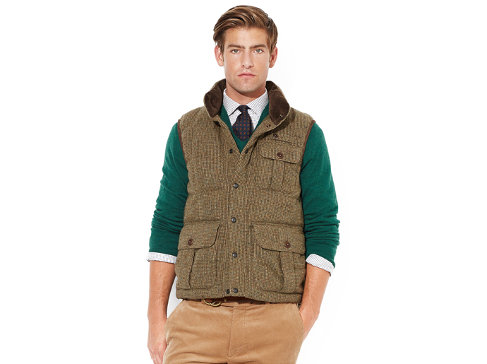 Quilted Tweed vest