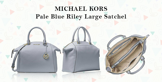 Michael Kors Bags | Blue Riley Large Satchel