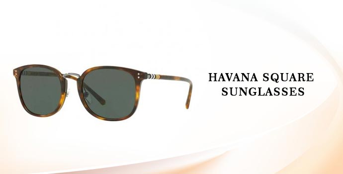 Burberry Havana Square Sunglasses