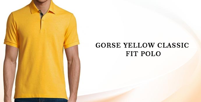 Burberry Gorse Yellow Classic Fit Polo