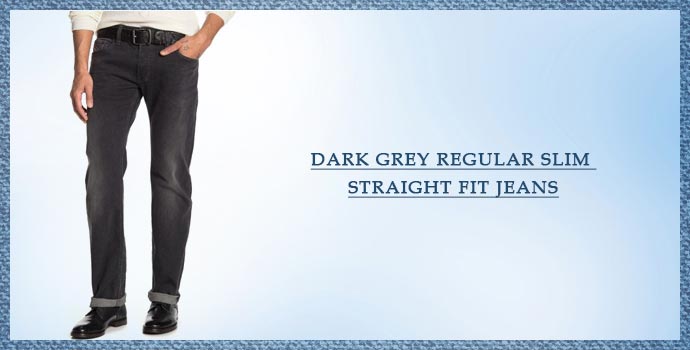 DIESEL Dark Grey Larkee Straight Leg Jeans