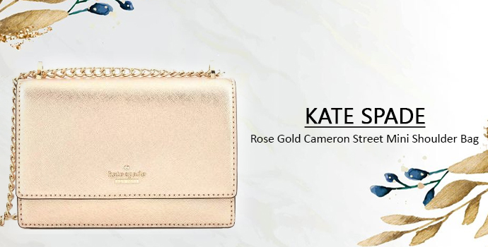 KATE SPADE Rose Gold Cameron Street Mini Shoulder Bag KATE SPADE Rose Gold Cameron Street Mini Shoulder Bag