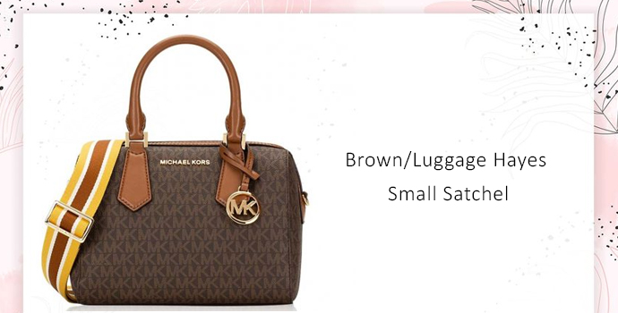 Michael Kors Brown/Luggage Hayes Small Satchel