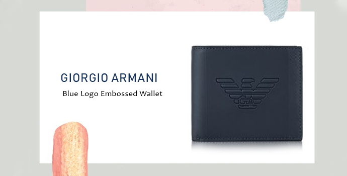 Giorgio Armani blue wallet