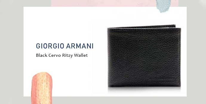 Giorgio Armani black wallet