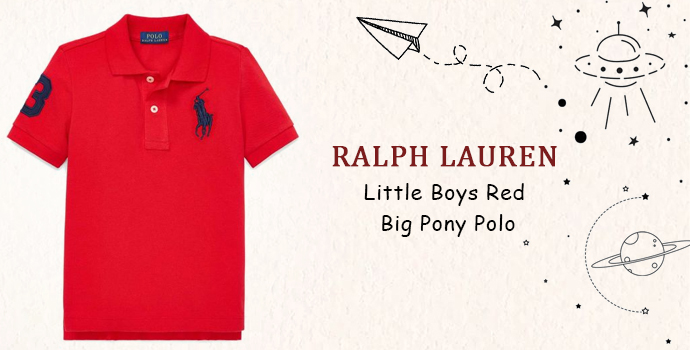 Ralph Lauren Kids Little Boys Red Big Pony Polo