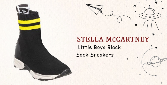 Stella McCartney Kids Little Boys Black Sock Sneakers