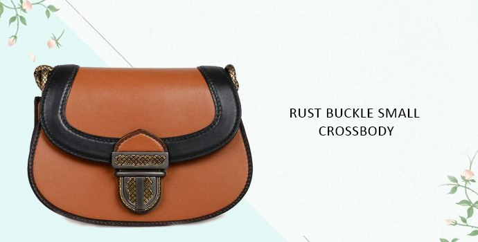 Bottega Veneta Rust Buckle Small Crossbody