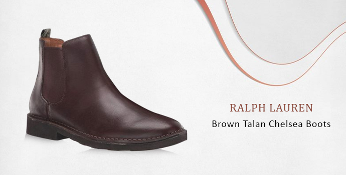 Ralph Lauren Brown Talan Chelsea Boots