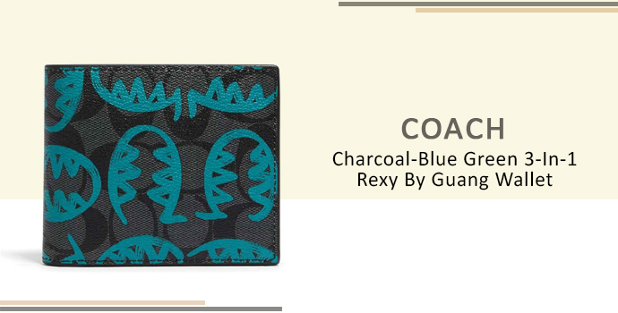 Coach Charcoal-Blue Green 3-In-1 Rexy By Guang