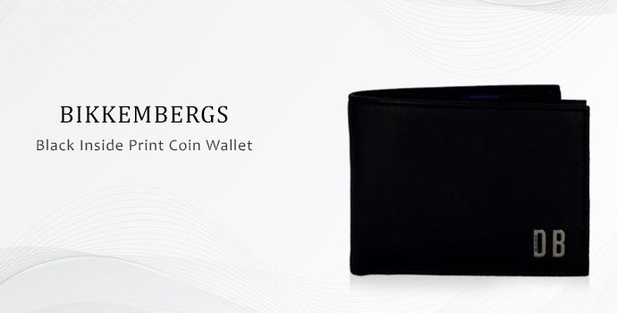 Bikkembergs black inside print wallet