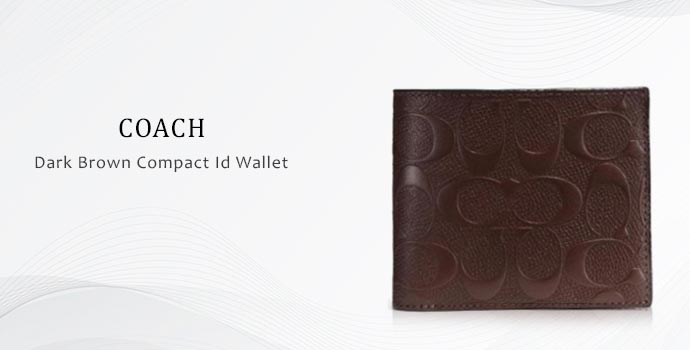 Dark brown compact wallet