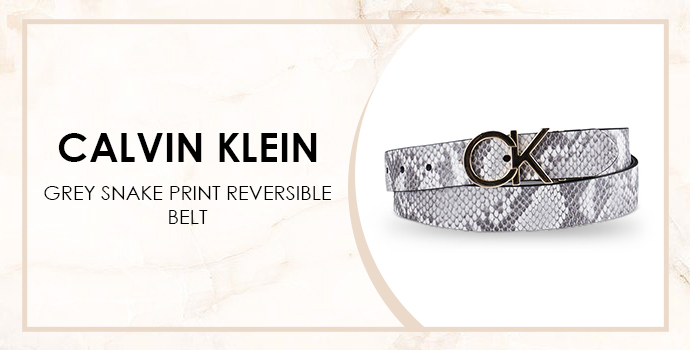 snake print belt Calvin Klein