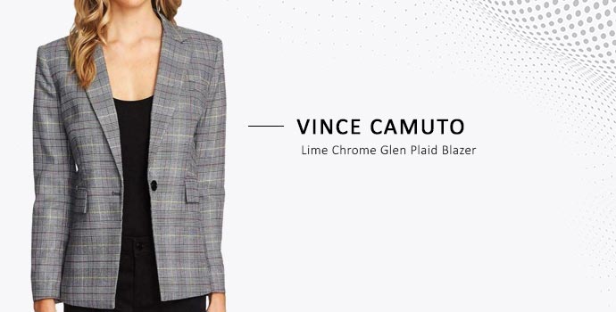 Vince Camuto plaid blazer