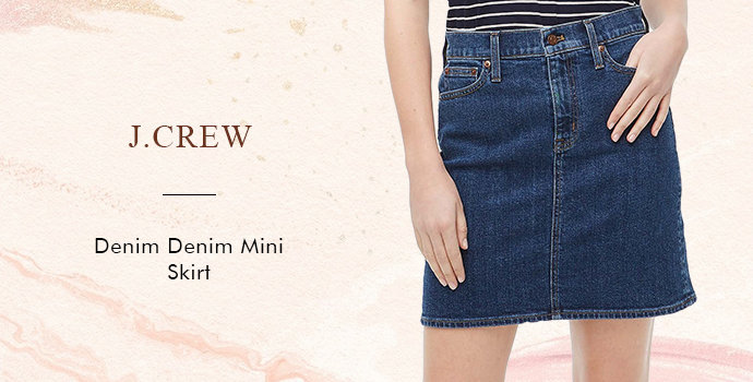 J. Crew Denim Denim Mini Skirt