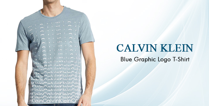 Calvin Klein Blue Graphic Logo T-shirt