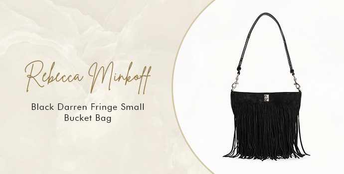 Rebecca Minkoff
Black Darren Fringe Small Bucket Bag