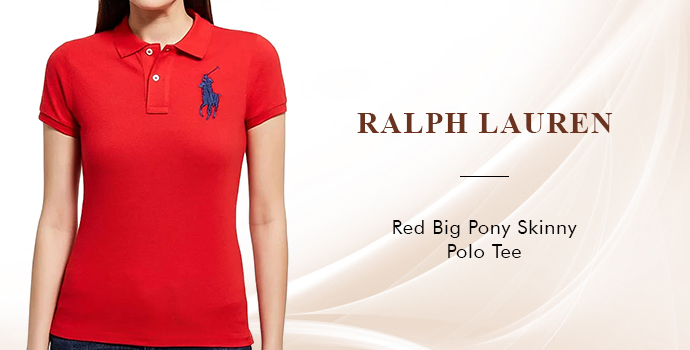 Raplh Lauren
Red Big Pony Skinny Polo Tee