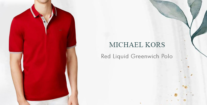 Michael Kors
Red Liquid Greenwich Polo