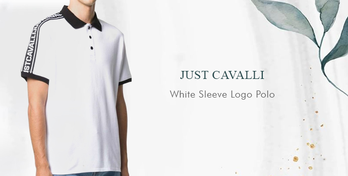 Just Cavall
White Sleeve Logo Polo