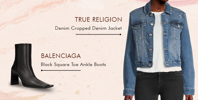 True Religion
Denim Cropped Denim Jacket