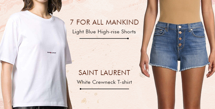 Sanit Laurent
White Crewneck T-shirt