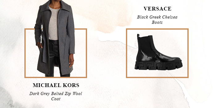 Michael Kors
Dark Grey Belted Zip Wool Coat