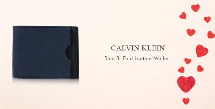 Calvin Klein
Blue Bi-Fold Leather Wallet