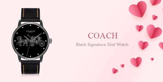 Coach
Black Signature Dial Watch