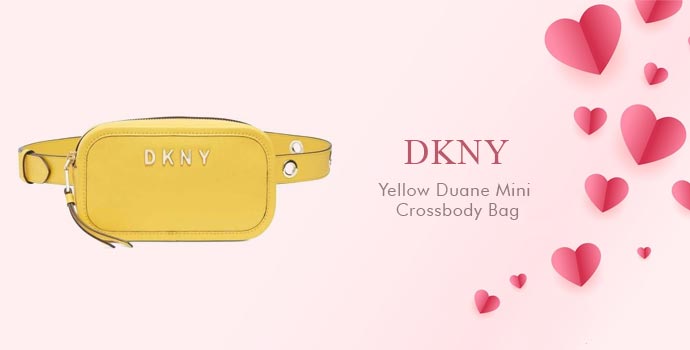 DKNY 
Yellow Duane Mini Crossbody Bag