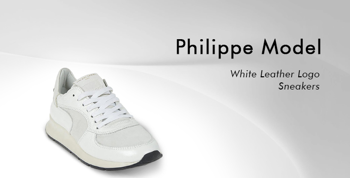 Philippe Model
white logo leather sneakers