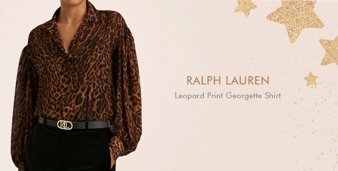 Ralph Lauren
Leopard Print Gerorgette Shirt