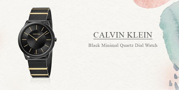 Calvin Klein
Black Minimal Quartz Dial Watch