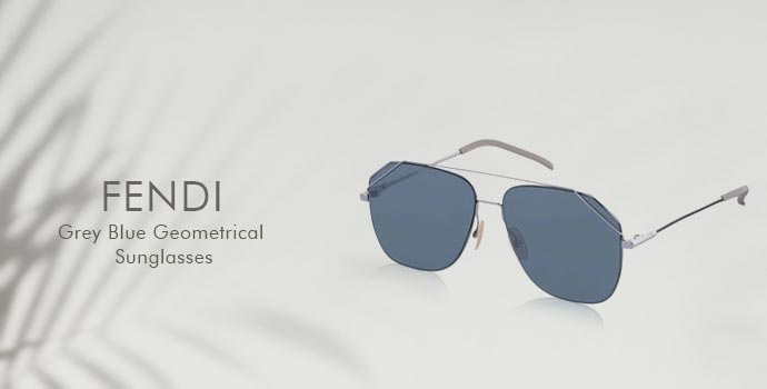 Fendi
Grey Blue Geometrical sunglasses
