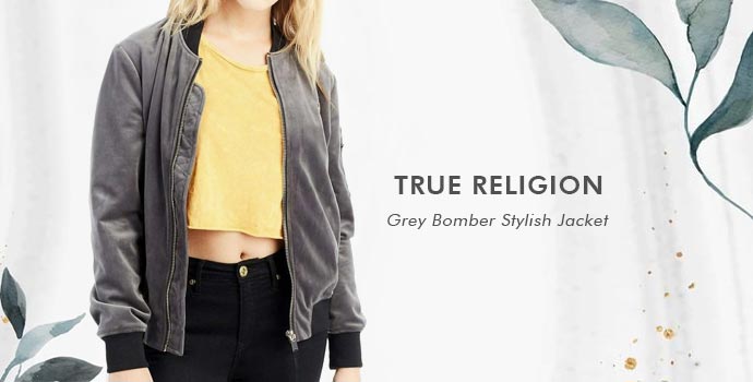 True Religion
Grey Bomber Stylish Jacket