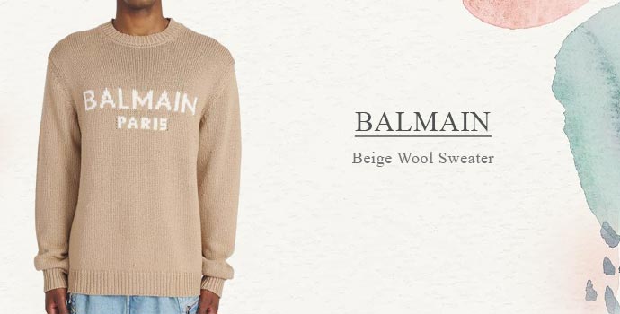 Balmain
Beige Wool Sweater