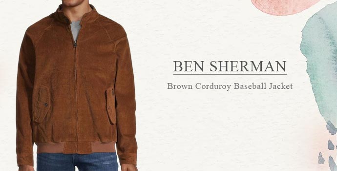 Ben Sherman
Brown Corduroy Baseball Jacket