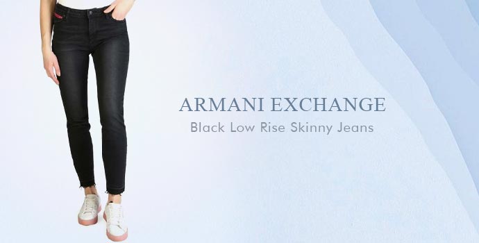 Armani Exchange
Black Low Rise Skinny Jeans
