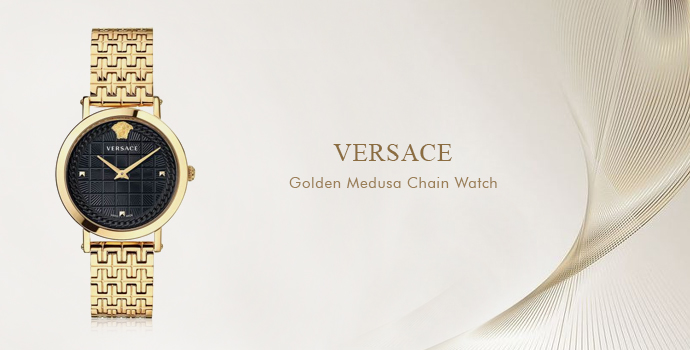 Versace
Golden Medusa Chain Watch
