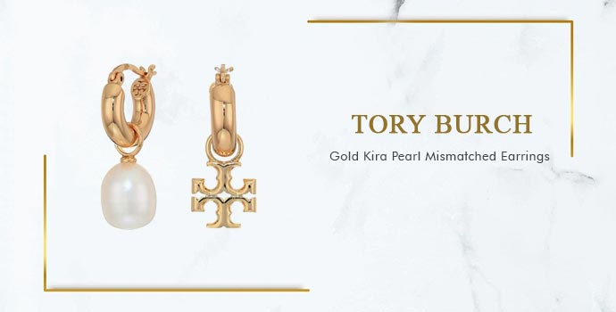 Tory Burch
Gold Kira Pearl Mismatched Earrings