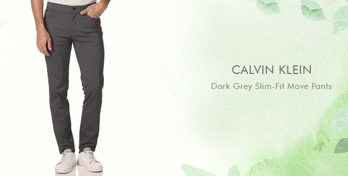 Calvin Klein
Dark Grey Slim Fit Move Pants
