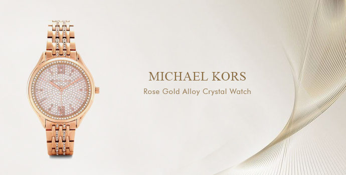Michael Kors
Rose Gold Alloy Crystal Watch