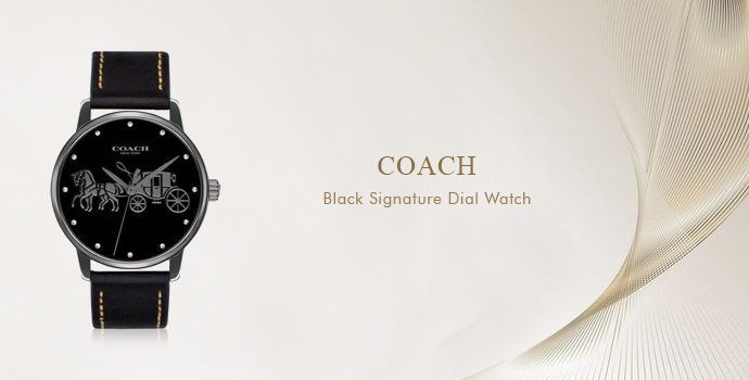 Coach
Black Signature Dial Watch