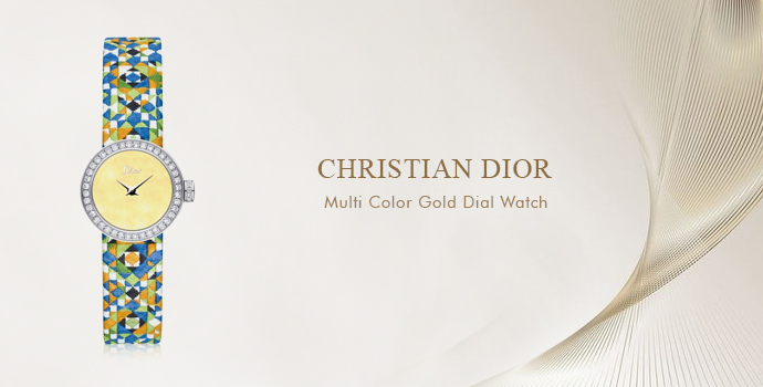 Christian Dior
Multi Color Gold Dial Watch