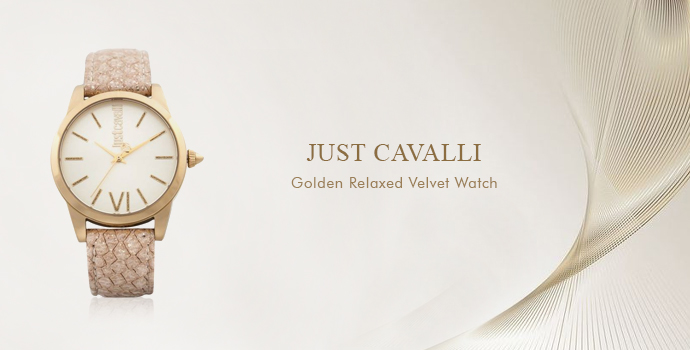 Just Cavalli
Golden Relaxed Velvet Watch