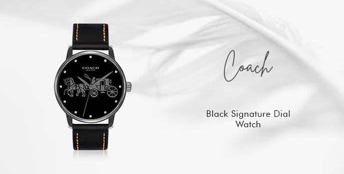 Coach
Black Signature Dial Watch