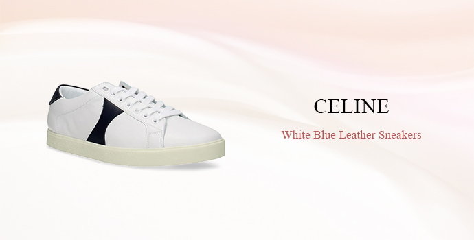 Celine
White Blue Leather Sneakers