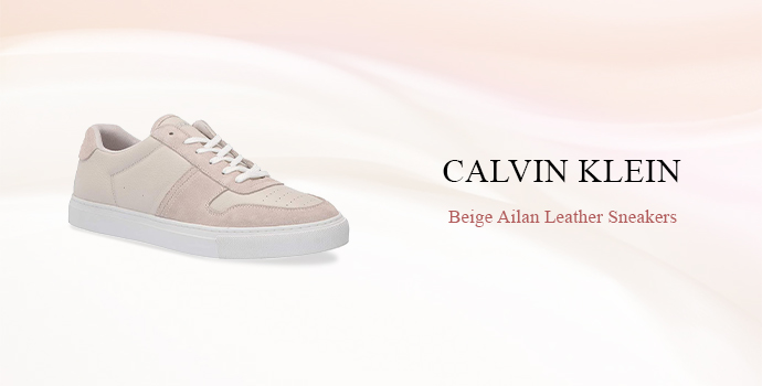 Calvin Klein
Beige Ailan Leather Sneakers
