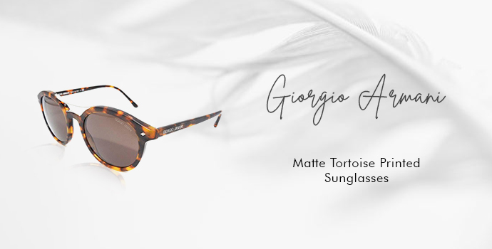 Giorgio Armani
Matte Tortoise Printed Sunglasses