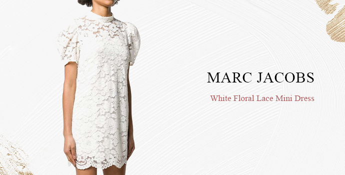 marc jacobs
white floral lace mini dress